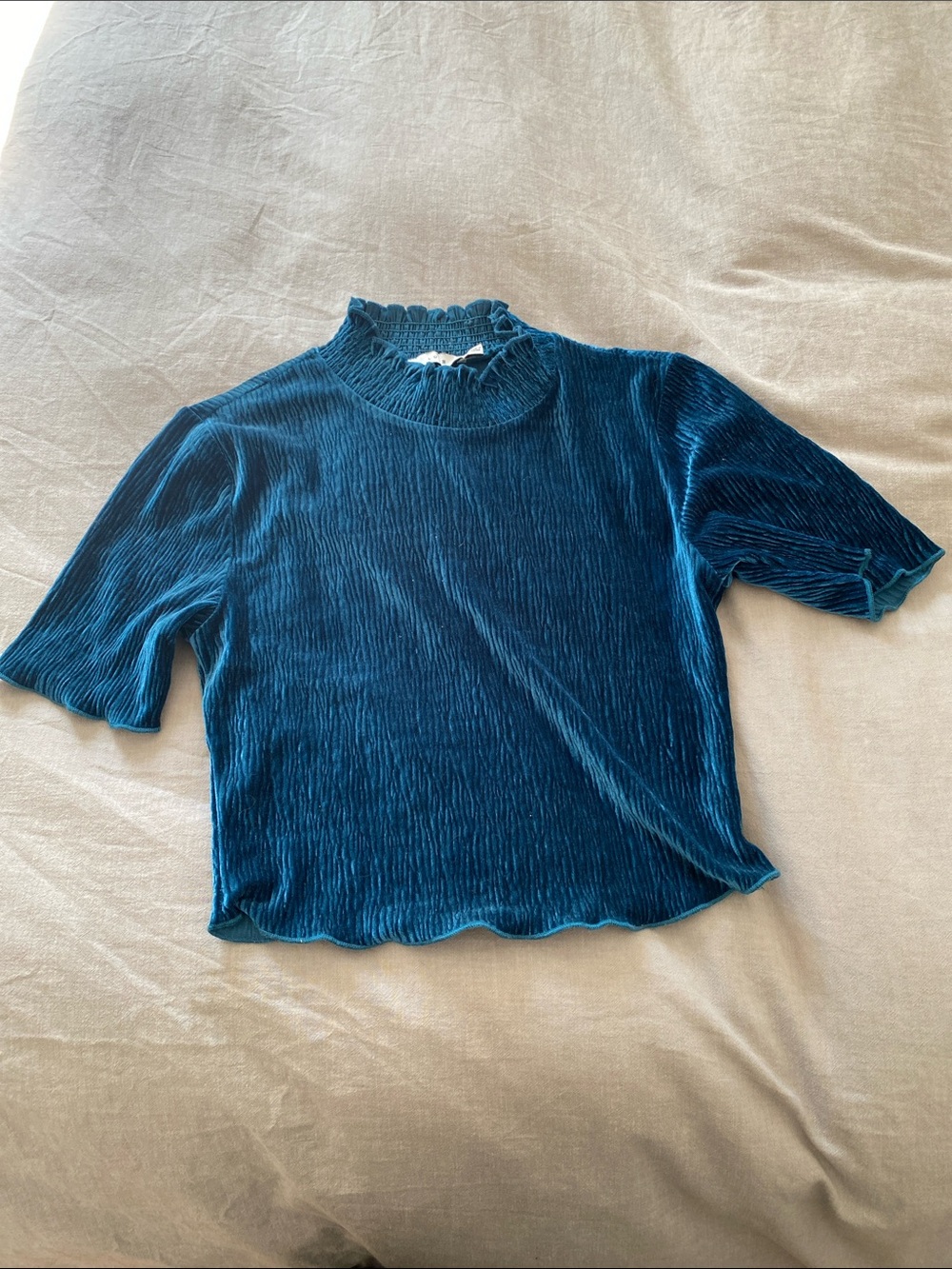 Lush Blue Crop Top